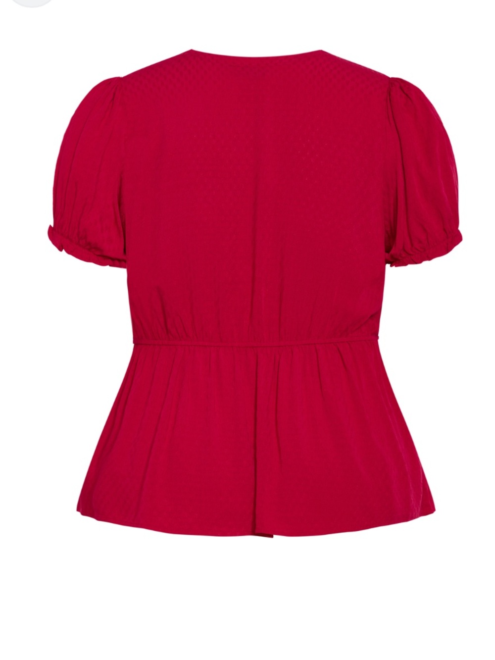 City Chic Top Laila Cranberry Blouse